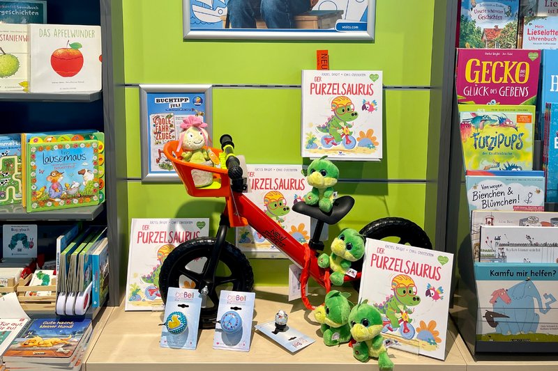 The Book of the Month "Purzelsaurus": boosting sales with head-turners 