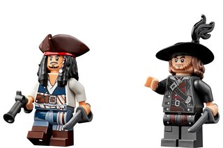 Jack Sparrow und Hector Barbossa als Minifiguren
