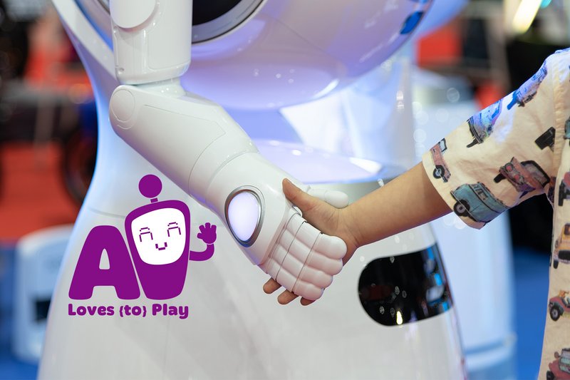 Robot and Child holding Hands