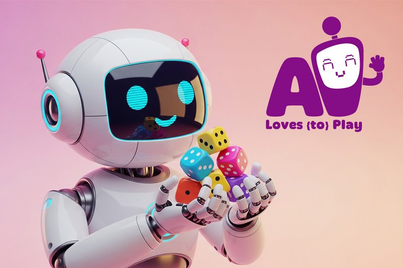 Spielwarenmesse GPT  19.11.2025, 13:48:23  An AI robot holding cubes in its hand.